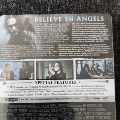 The crow 4k ultra hd steelbook uusi.