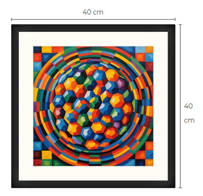 Uusi uniikki abstrakti art print taulu 40 cm x 40 cm