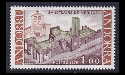 Andorra Fr 278 ** Uusi Meritxellin kirkko (1976)
