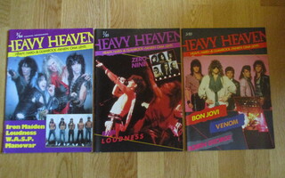 3x HEAVY HEAVEN [MAG's] 2/1984 + 2/1985 + 3/1985 HEAVY, HARD