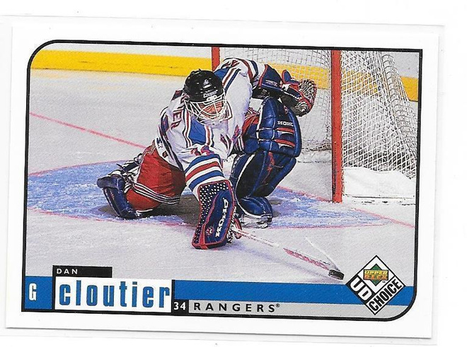1998-99 UD Choice #131 Dan Cloutier New York Rangers MV