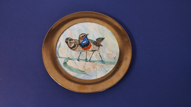 Kaufmann keramik  BIRD WALLPLATE Irene Hüllen