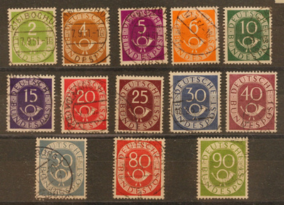 # 23802 # Deutsche Bundespost erä 1951/52 o