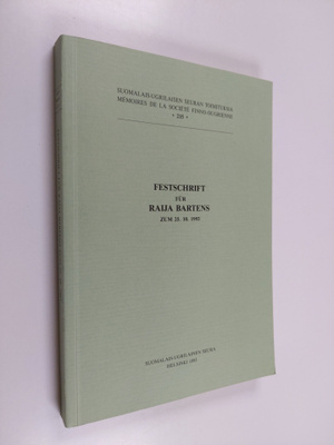 Ulla-Maija Kulonen : Festschrift fur Raija Bartens - zum ...