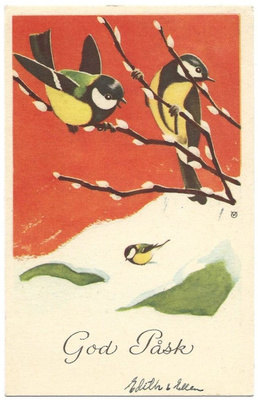 Olavi Vikainen Pääsiäiskortti (1947)
