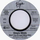 Simple Minds : All The Things She Said - 7" - pikkukuva 3