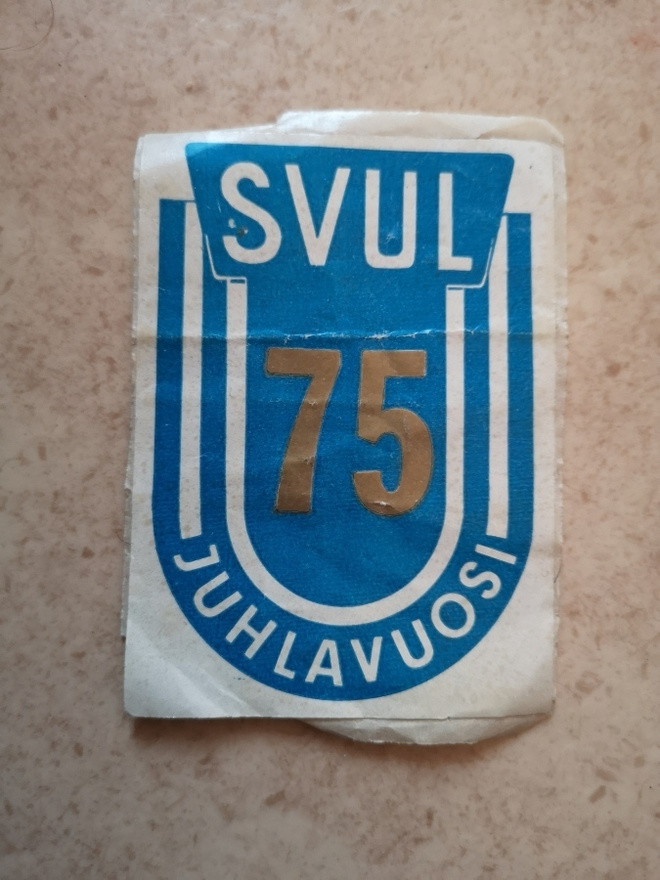 SVUL 75 Juhlavuosi - tarra