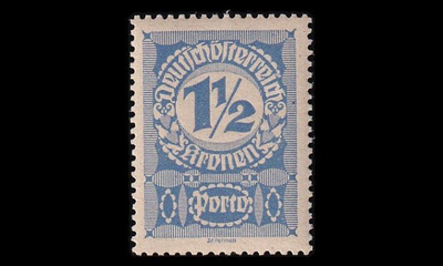 Itävalta P_85y ** Porto 1½ Kr harm.pap (1920)
