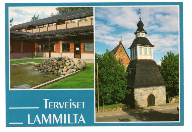 Lammi / Hämeenlinna: kirkko ja jokin rakennus