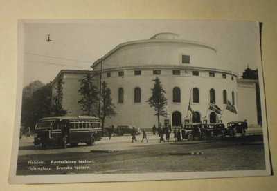 Helsinki, Ruotsalainen teatteri, bussit & taksit, p. 1938