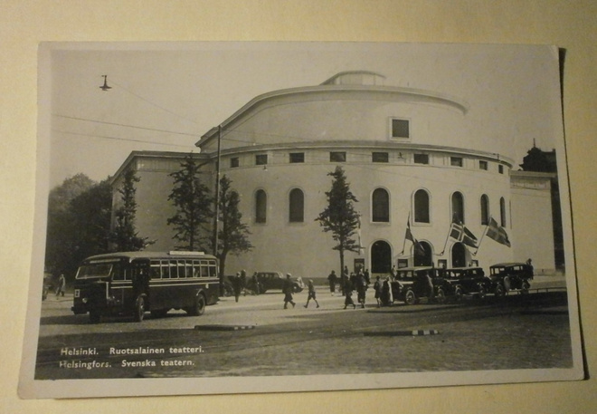 Helsinki, Ruotsalainen teatteri, bussit & taksit, p. 1938