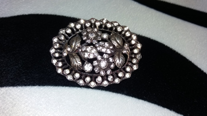 Upea vintage desing Ruotsalainen Hopea rintakoru solki