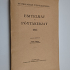 Suomalainen tiedeakatemia : Esitelmät ja pöytäkirjat 1915 - pikkukuva 1