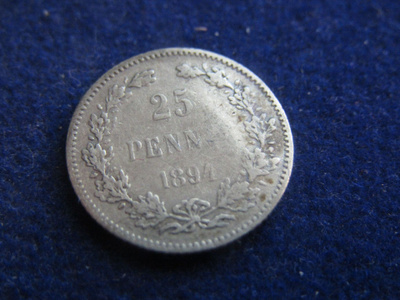25 penniä 1894