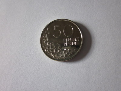 50 penniä, UNC, v. 1997