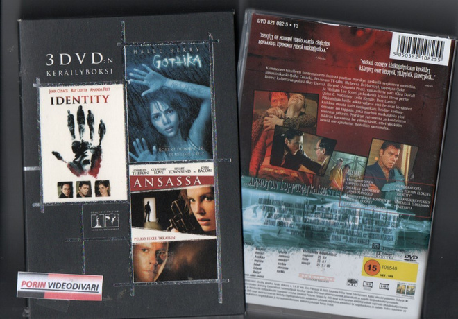 ansassa / gothika / identity	(55 230)	k	-FI-	DVD	(3kot+p)	(3