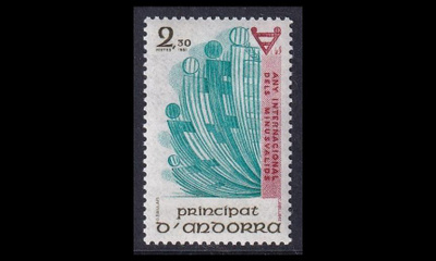 Andorra Fr 320 ** Kansainvälinen vammaisten vuosi (1981)