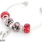 650 .. Käsityönä Fashion Bohemian Lampwork .. Rannekoru - pikkukuva 1