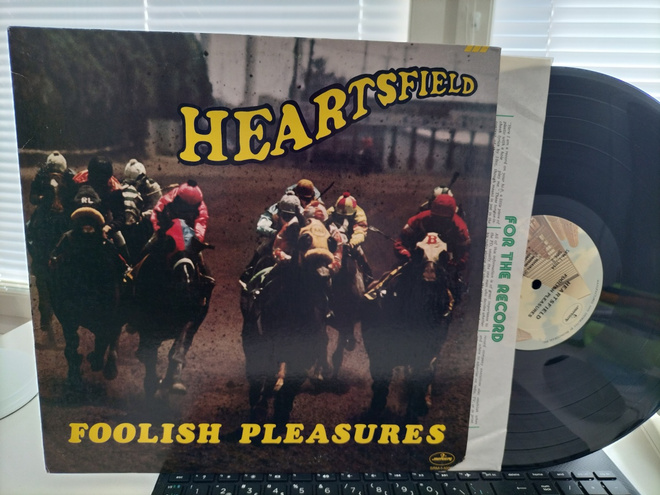 HEARTSFIELD, Foolish pleasures, LP US -75 UPEA KUNTO !!