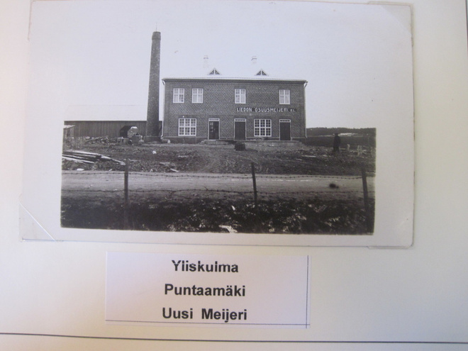 VANHA Postikortti Lieto Yliskulma Puntaamäki Meijeri 1920-l