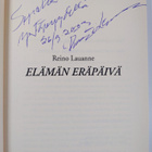 Reino Lauanne : Elämän eräpäivä (signeerattu, tekijän omi... - pikkukuva 3