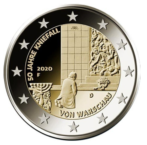 ** SAKSA 2€ 2020 Polvistuminen pillerissä **