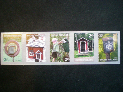 EP-leimattu sarja Postilaatikoita  2011 - LaPe 2060-2064