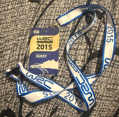 AVAINNAUHA / LANYARD - WRC WORLD RALLY CHAMPIONSHIP GUEST