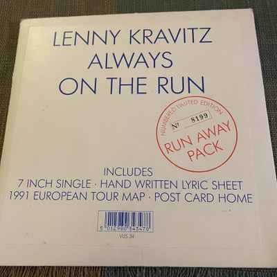 LENNY KRAVITZ: Always On The Run - pack ' USA 1996