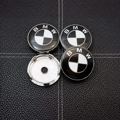 BMW vannekeskiöt – Musta-Valko – 60mm (4kpl sarj