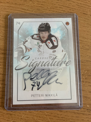 Petteri Nikkilä HPK Ässät 18-19 cardset signature