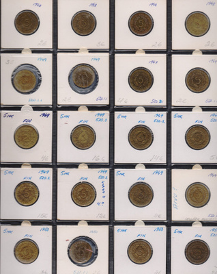 1948-1951 5 markkaa 25kpl