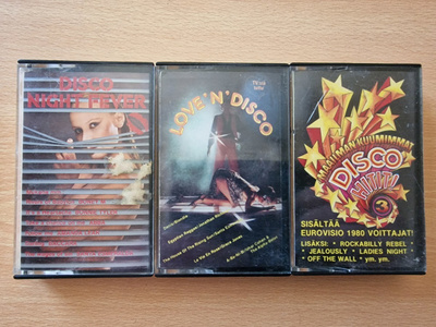 3 x Disco-kokoelma C-kasettia