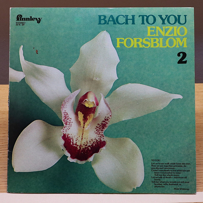 Enzio Forsblom - Bach To You 2 LP