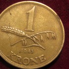 1 krone 1943. Tanska - Denmark - pikkukuva 1