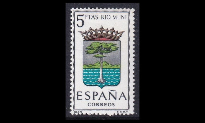 Espanja 1534 ** Vaakuna Río Muni (1965)