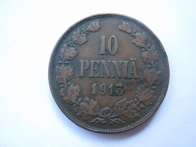 10 penniä 1913