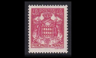 Monaco 223 ** Käyttösarja vaakuna 40 C (1940)