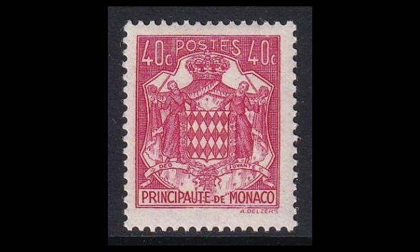Monaco 223 ** Käyttösarja vaakuna 40 C (1940)