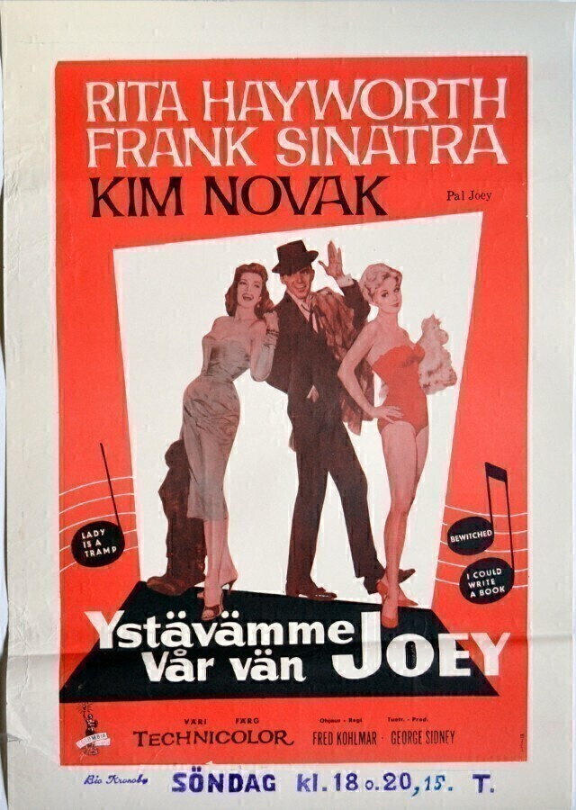 Elokuvajuliste: Ystävämme Joey (Hayworth, Sinatra, Novak)