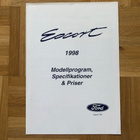 Esite Ford Escort mk6 1998 mallit,varusteet, tekniset tiedot - pikkukuva 1