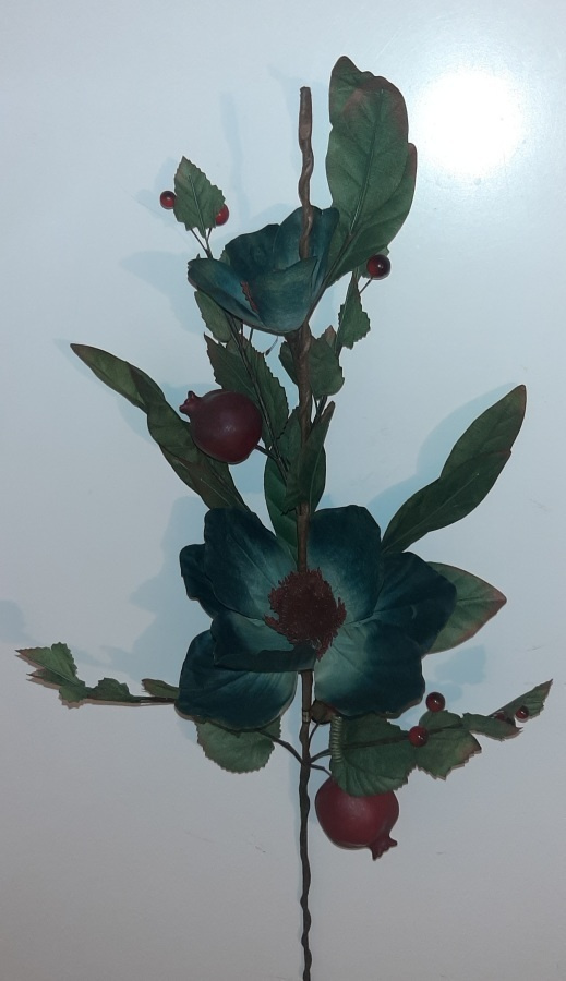 9x magnoliahedelmä pitkä oksa keinokukka