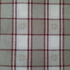Puuvilla pellava ruudullinen kangas 415x150cm - pikkukuva 1