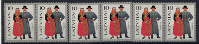 Latvia Mi 352   6 kpl ++