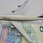 VANHA Malli Lentokone Boeing 747 Lufthansa MetalliaSaksa - pikkukuva 1