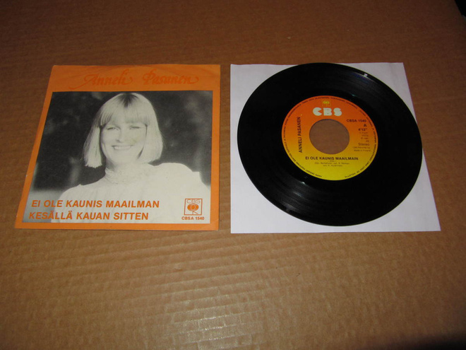 Anneli Pasanen 7" Ei Ole Kaunis Maailmain,PS v.1981