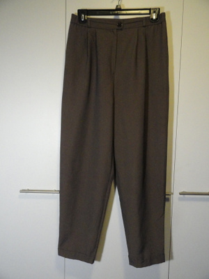 Vintage: ruskeat Santarelli housut, koko 42