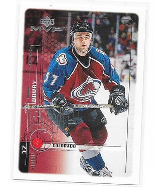 1998-99 Upper Deck MVP #54 Chris Drury Colorado Avalanche