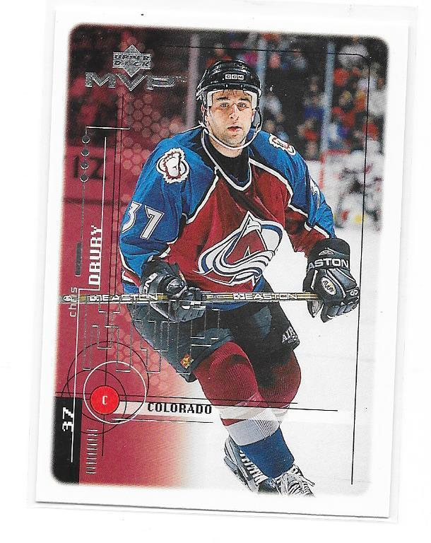 1998-99 Upper Deck MVP #54 Chris Drury Colorado Avalanche