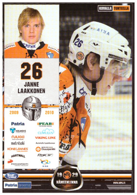 JANNE LAAKKONEN #26 HPK Postikortti
